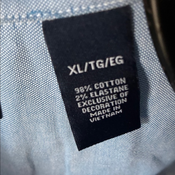 Chaps Stretch Light Blue Long Slv Casual Button-Down Sz. XL Shirt NWT - Picture 3 of 15